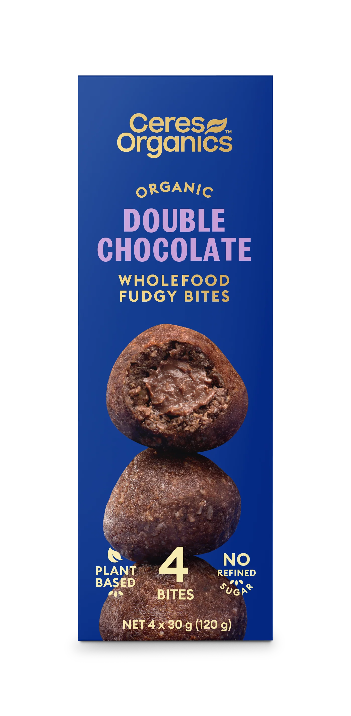 Ceres Organics Fudgy Bites 120g Double Chocolate