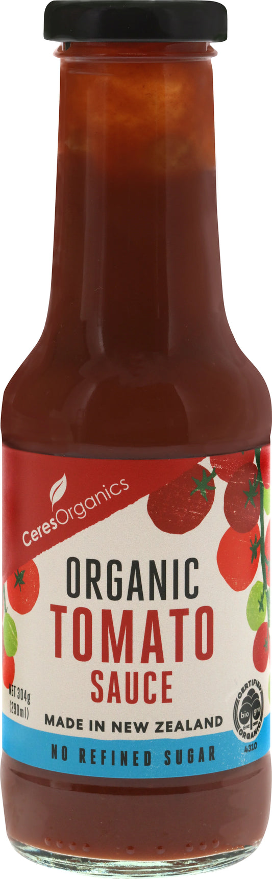 Ceres Organic Tomato Sauce 290ml No Refined Sugar