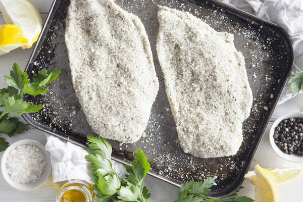 Organic Chicken Schnitzel (crumbed) 300-380g (2 each)
