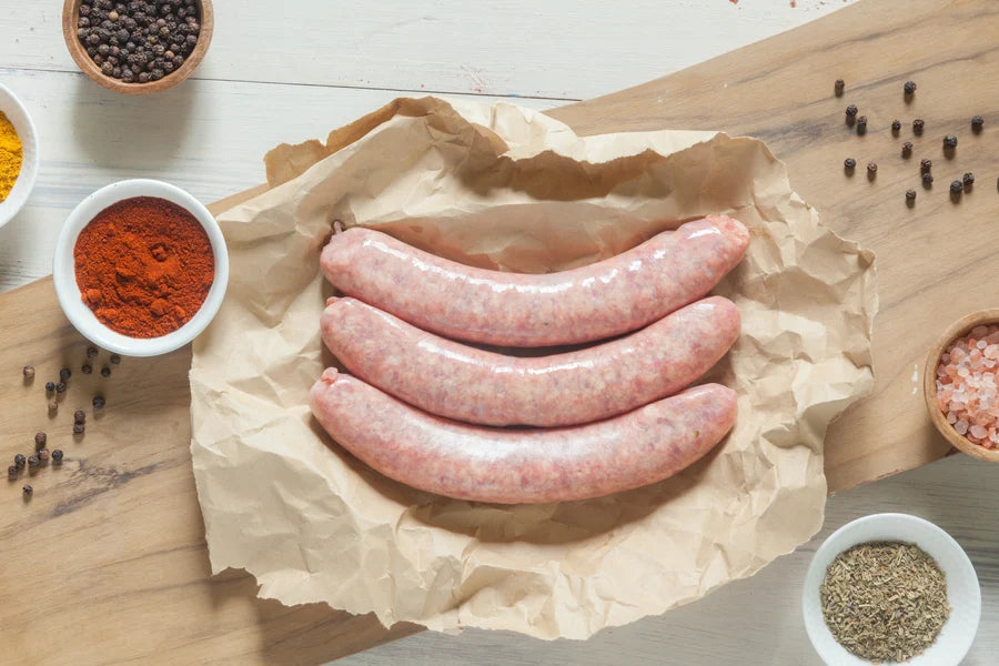 Organic Lamb Traditional Sausages 450g - Pres & GF