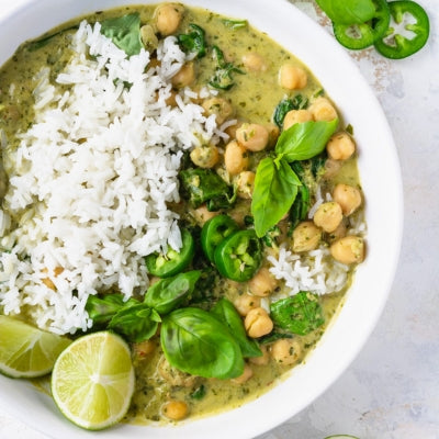 Chickpea & Greens Coconut Curry