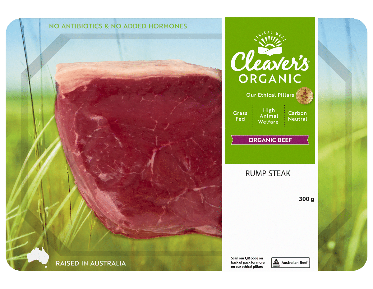 Cleaver's Organic Beef Rump Steak
