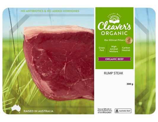 Cleaver's Organic Beef Rump Steak