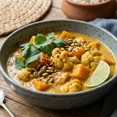 Creamy Cauliflower And Pumpkin Curry Recipe