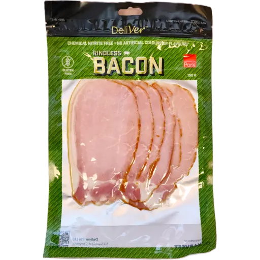 DeliVer Nitrite Free Rindless Bacon 150g