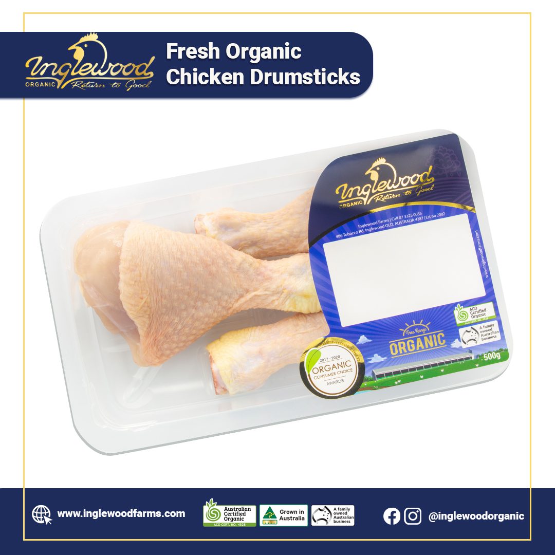 Organic Chicken Drumsticks 420 - 470 g