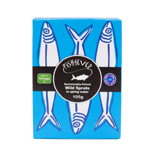 Fish4Ever Sustainable Sprats Sardines in Spring Water 105g