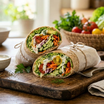  Fresh Garden Salad Wraps