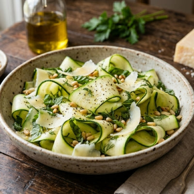 Fresh Zucchini Ribbon Salad