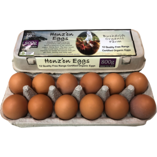 Organic Henzen Eggs 800g