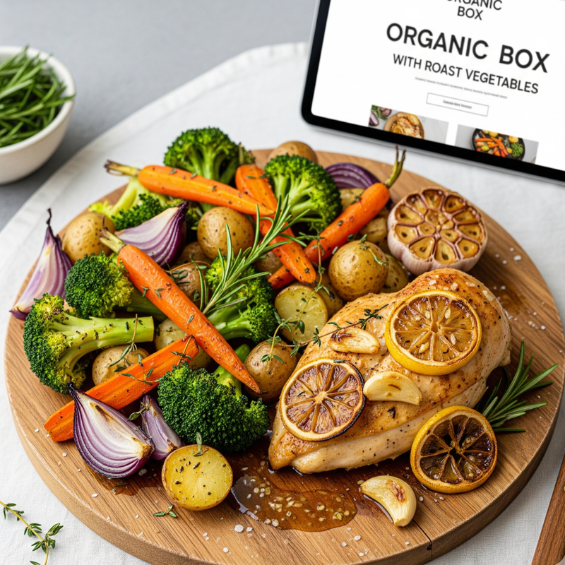 Lemon Garlic Chicken with Roast Vegetables
