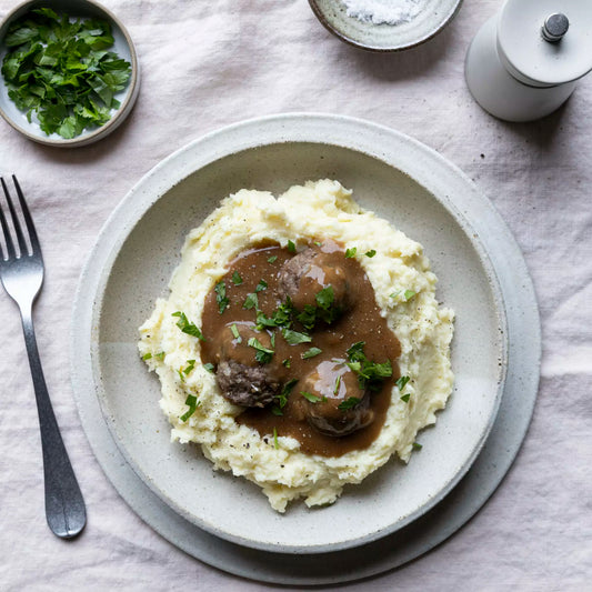 Certified Organic Ready Made Meal - Beef Meatballs and Mash 360g