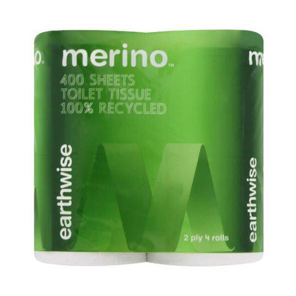 Merino E/wise Toilet Tissue 2 Ply 4 Rolls