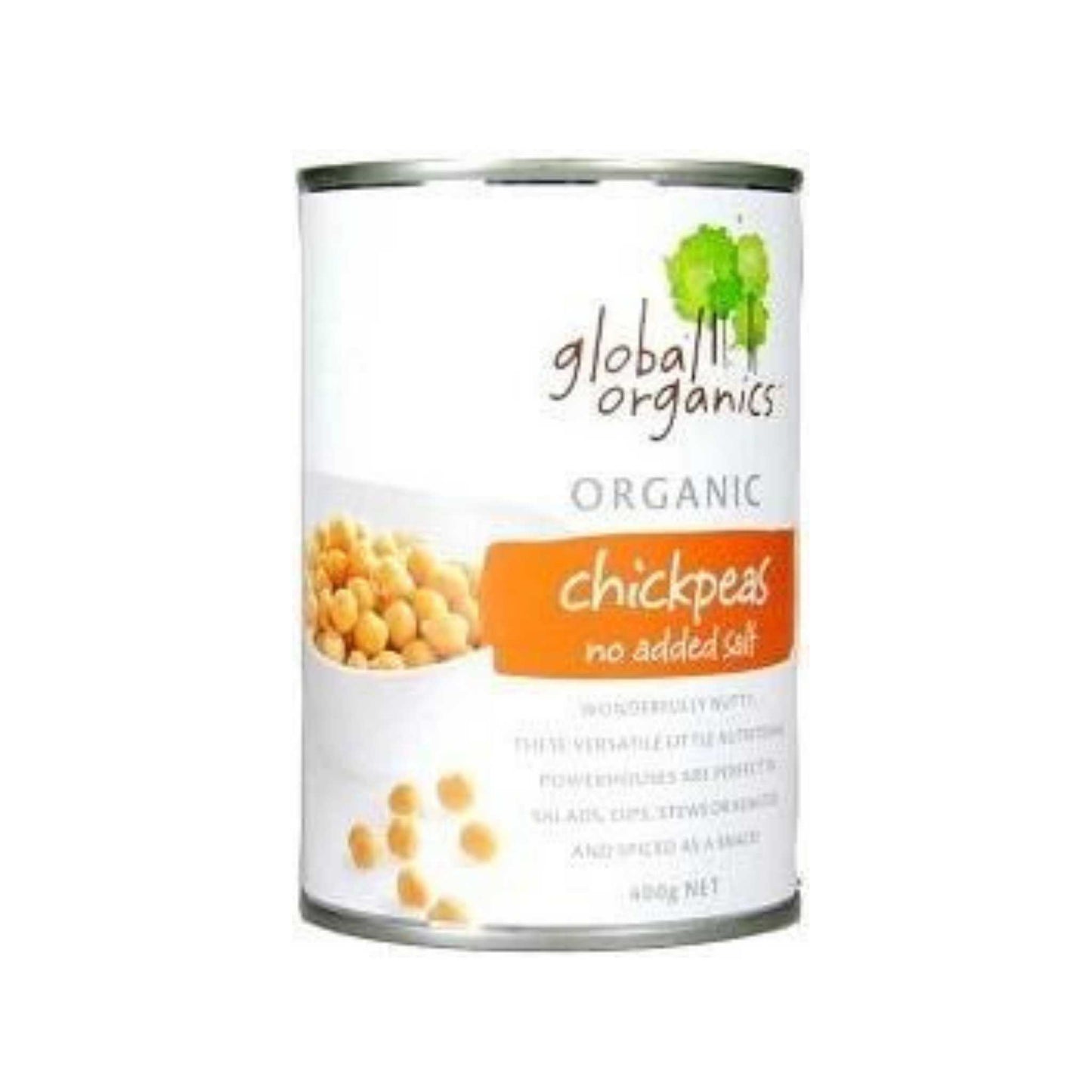 Global Organics Organic Chickpeas (no salt) 400g