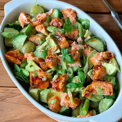 Pan-Seared Salmon with Zesty Potato Salad