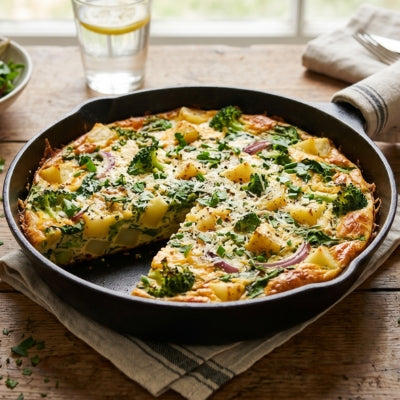 Potato Broccoli Herb Frittata