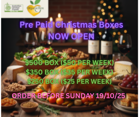 $250 Pre Paid Christmas Box - $25 per week over 10 weeks *order by 19/10/25*