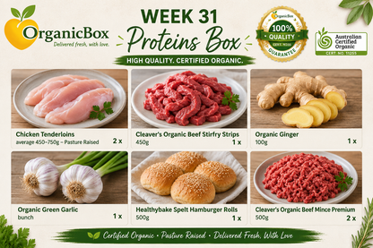 Week 31 MEATS + SELECT GROCERY LINES for the Large Mixed Produce Box Week 31
