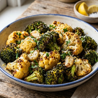 Roasted Broccoli Cauliflower Medley