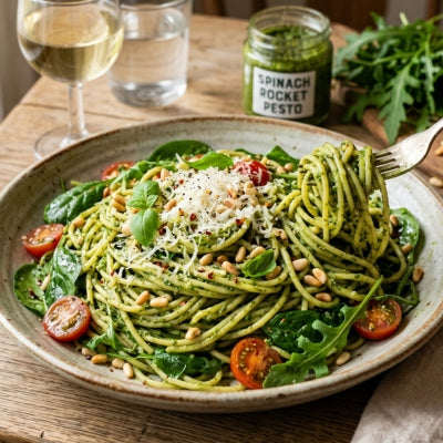Spinach Rocket Pesto Pasta