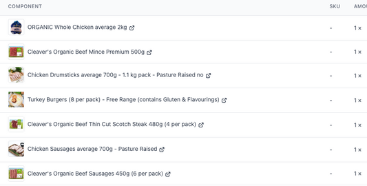 LARGE MIXED Meat Box (see image for contents of box)