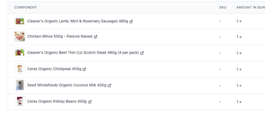 Week 36 MEATS + SELECT GROCERY LINES for the Large Mixed Produce Box Week 36