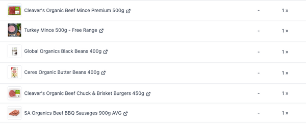 Week 37 MEATS + SELECT GROCERY LINES for the Large Mixed Produce Box Week 37
