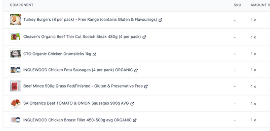 LARGE MIXED Meat Box (see image for contents of box)