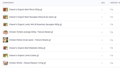 LARGE MIXED Meat Box (see image for contents of box)