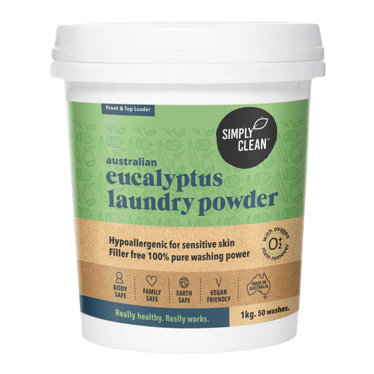 Simply Clean Eucalyptus Laundry Powder 1kg