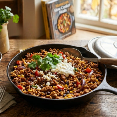 Smoky Chicken Mince Rice Skillet