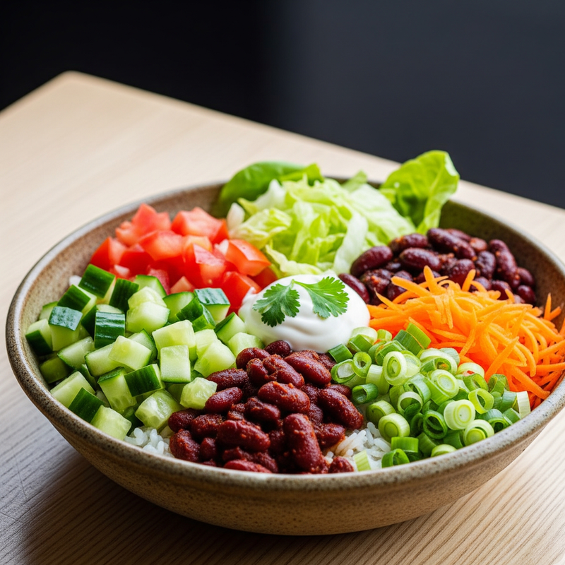 Smoky Kidney Bean Burrito Bowls