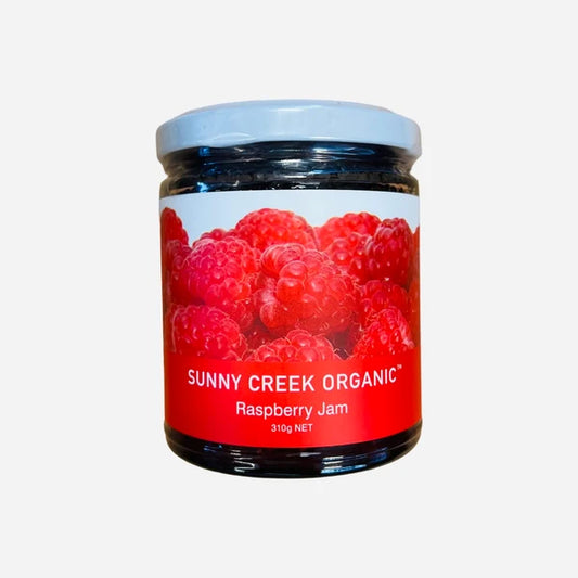 Sunny Creek Organic Raspberry Jam 310g