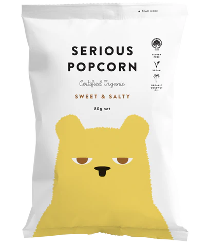 Serious Sweet& Salty Organic Popcorn 80g