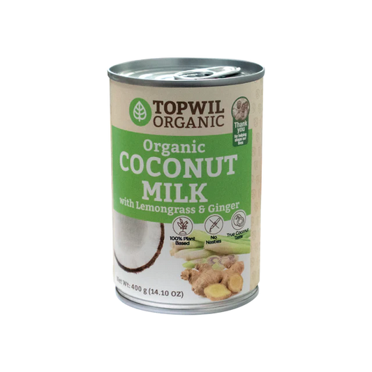 Topwil Organic Coconut Milk with Lemongrass & Ginger 400ml