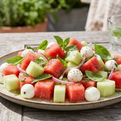 Watermelon Cucumber Salad