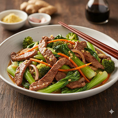 Beef & Bok Choy Ginger Stir-fry