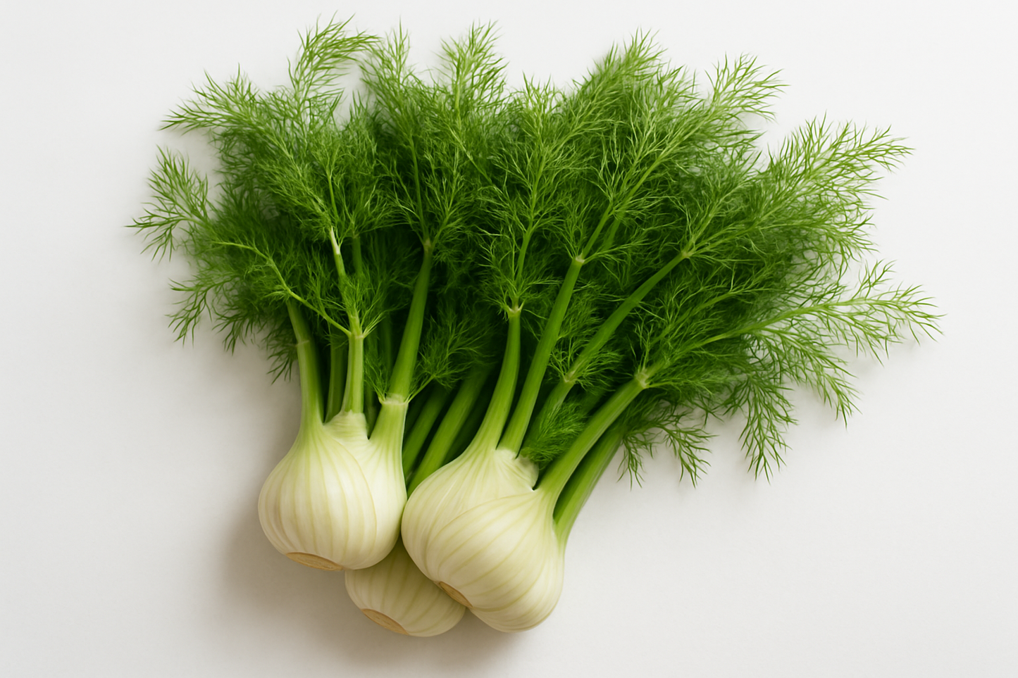 bunch of fennel with leaves
