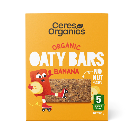 Ceres Organic Oaty Bars - Banana 100g (no nuts)