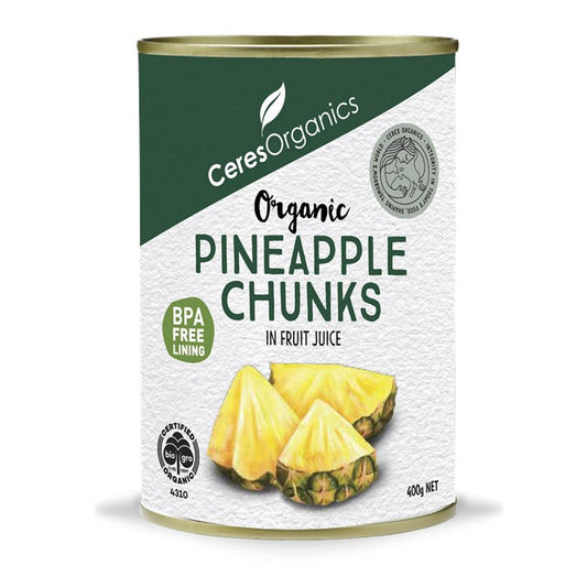 Ceres Organics Organic Pineapple Chunks 400g