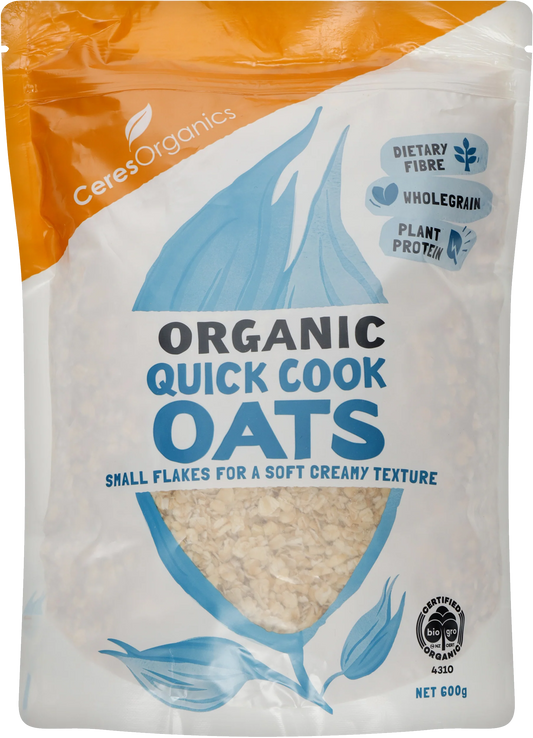 Ceres Organic Wholegrain Quick Oats 600g