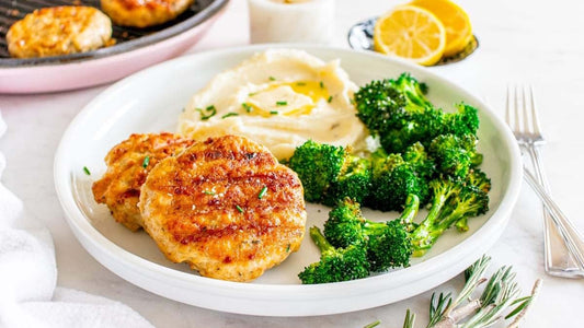Family Meal - Turkey Patties with Vegetables