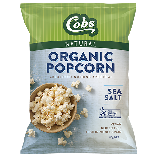 Cobs Organic Popcorn Sea Salt 80g