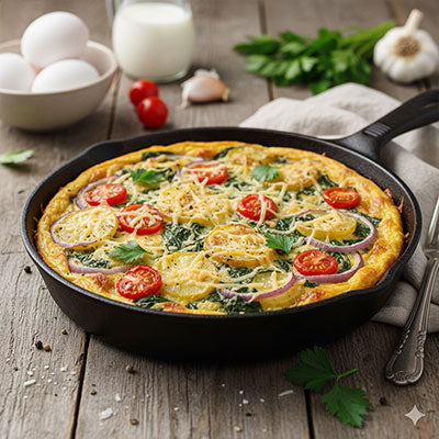 SPINACH AND POTATO FRITTATA