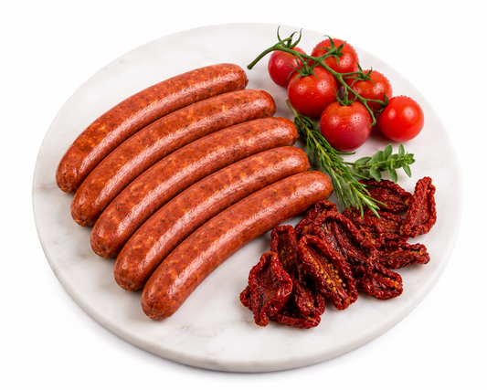 SA Organics Beef SUN DRIED TOMATO Sausages 900g AVG