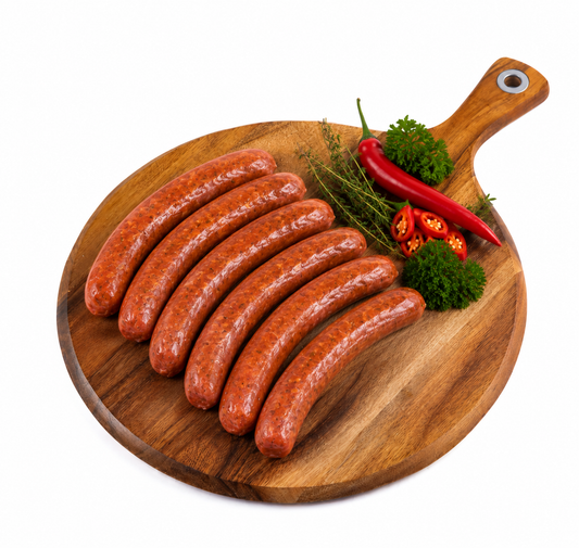 SA Organics Beef TEXAN CHILLI Sausages 900g AVG