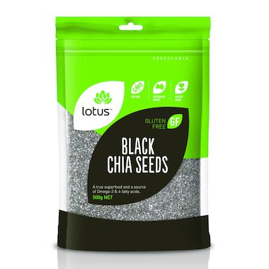 Lotus Organics Black Chia Seeds 500g