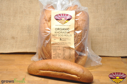 organic khorasan hot dog rolls