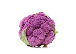 Organic Purple Cauliflower HALF