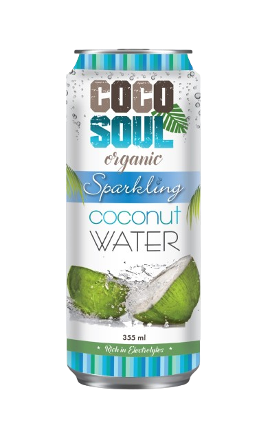 Coco Soul Organic Sparkling Coconut Water 355ml